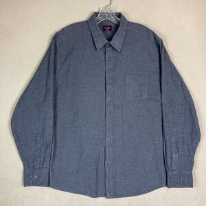 UNTUCKit Shirt Mens XXL Gray Flannel Long Sleeve Sherwood Button Up Regular Fit‎
